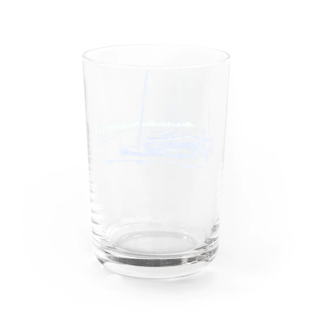 はしもとゆかのヨット Water Glass :back