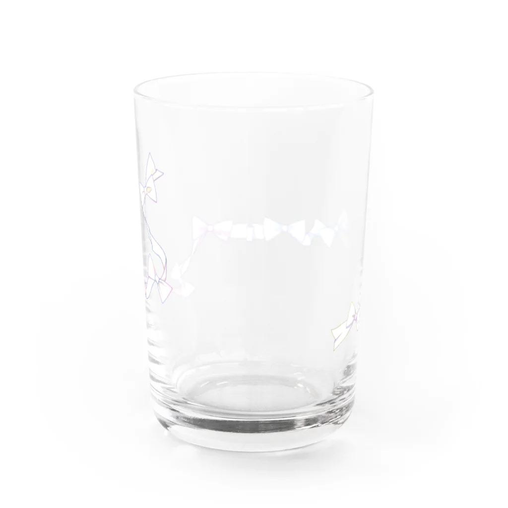 にことめこのリボン七星siro Water Glass :back