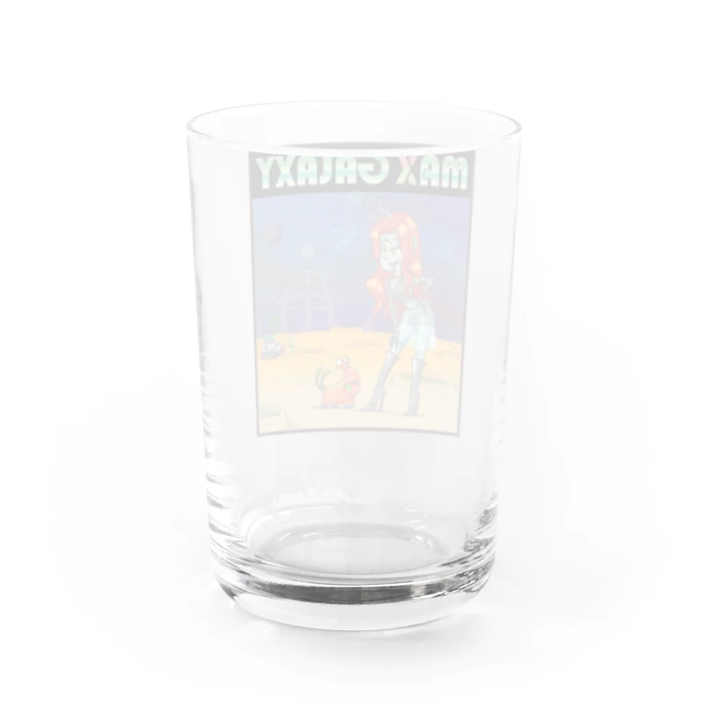 nidan-illustrationのMAX GALAXY Water Glass :back