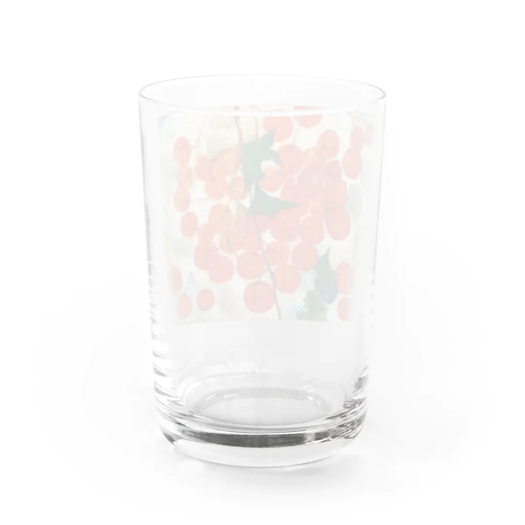 樽猫堂  安部円子の「赤い実」 Water Glass :back