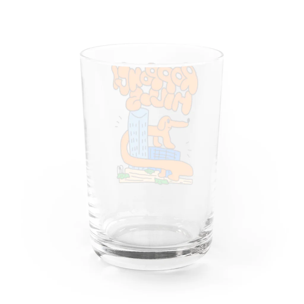 NIPPASHI SHOP™の六本木ヒルズに巻きつく犬 Water Glass :back