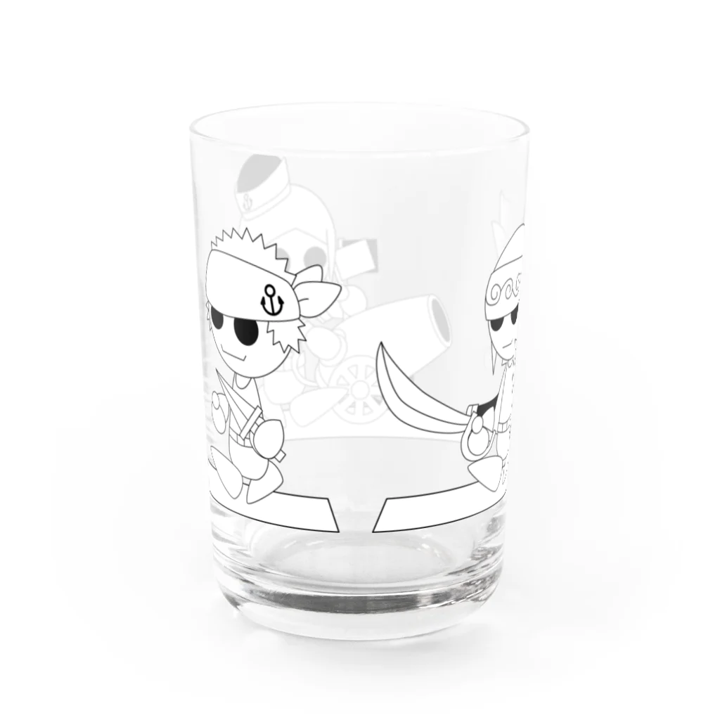 ウサネコのナイツ・ライン 1 Water Glass :back