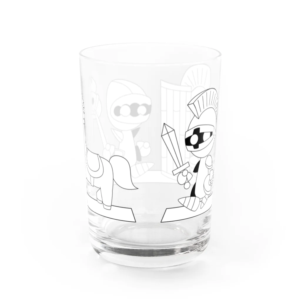 ウサネコのナイツ・ライン ２ Water Glass :back