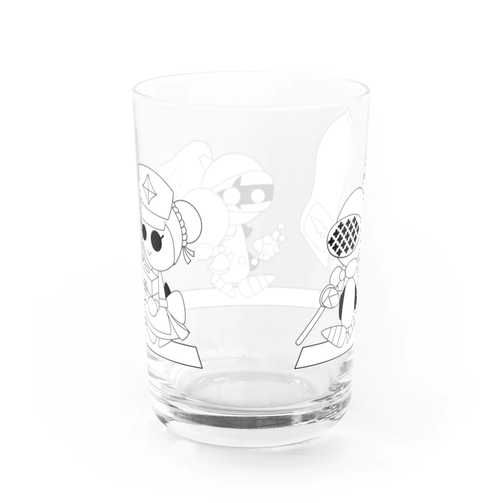 ウサネコのナイツ・ライン 4 Water Glass :back