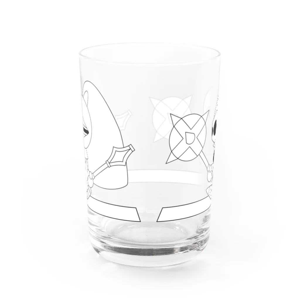 ウサネコのナイツ・ライン 5 Water Glass :back