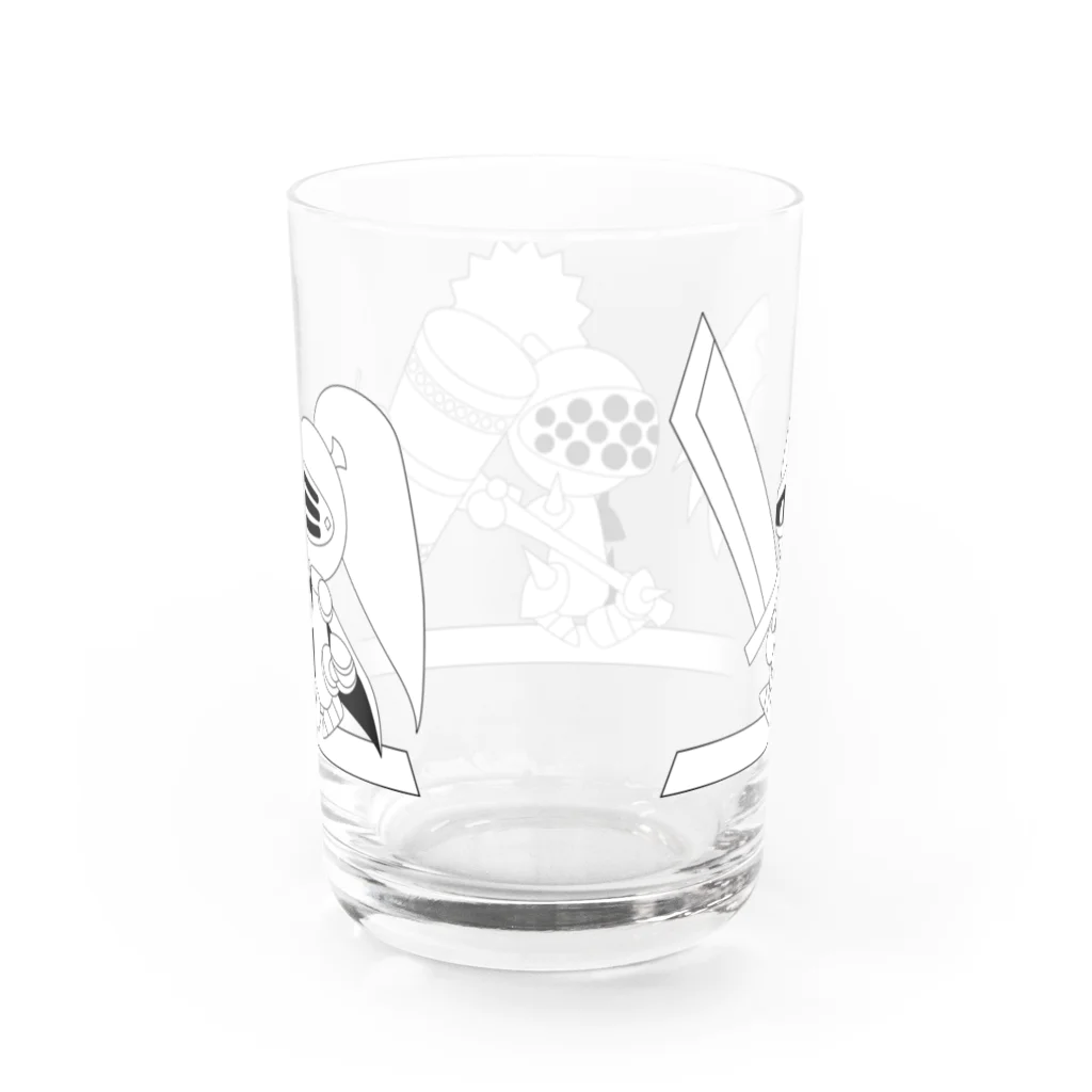ウサネコのナイツ・ライン 6 Water Glass :back