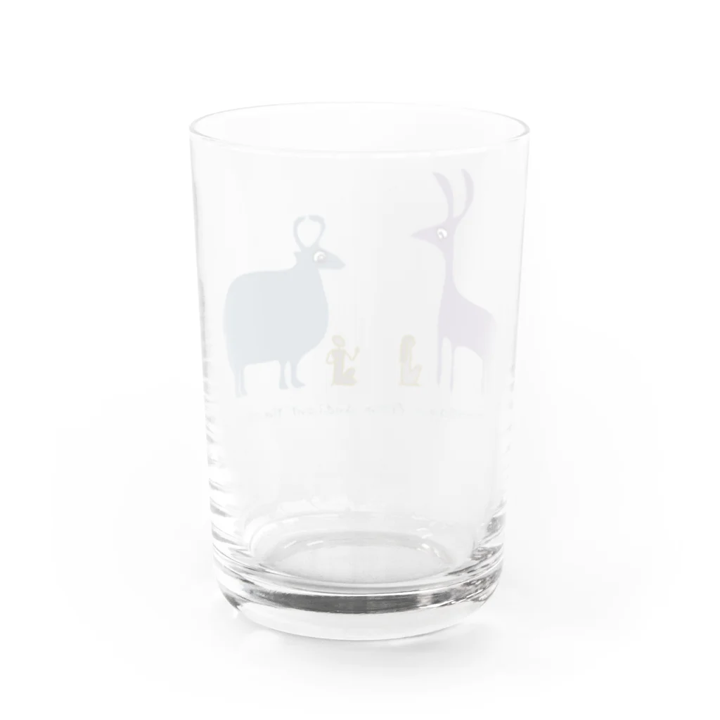 nachau7のジャッカルと牛 Water Glass :back
