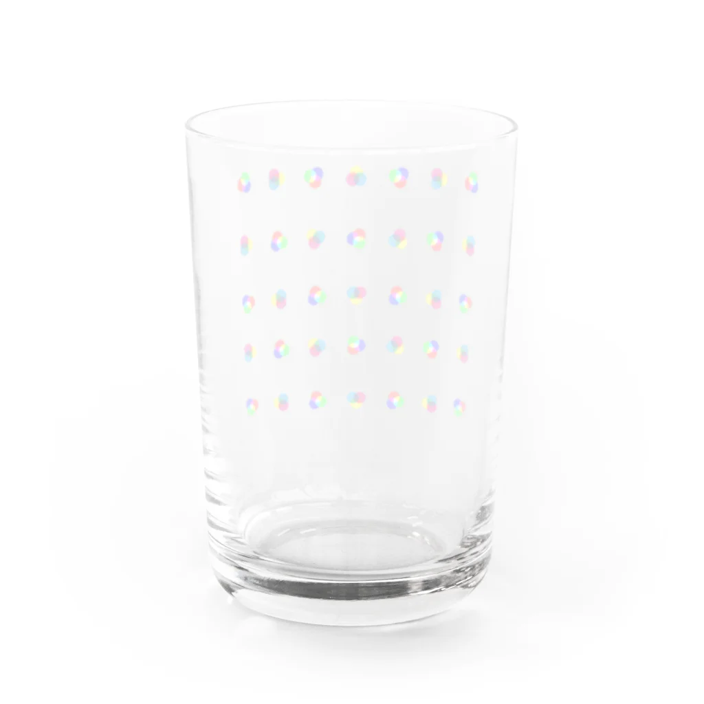 右ねじのprimary colors Water Glass :back