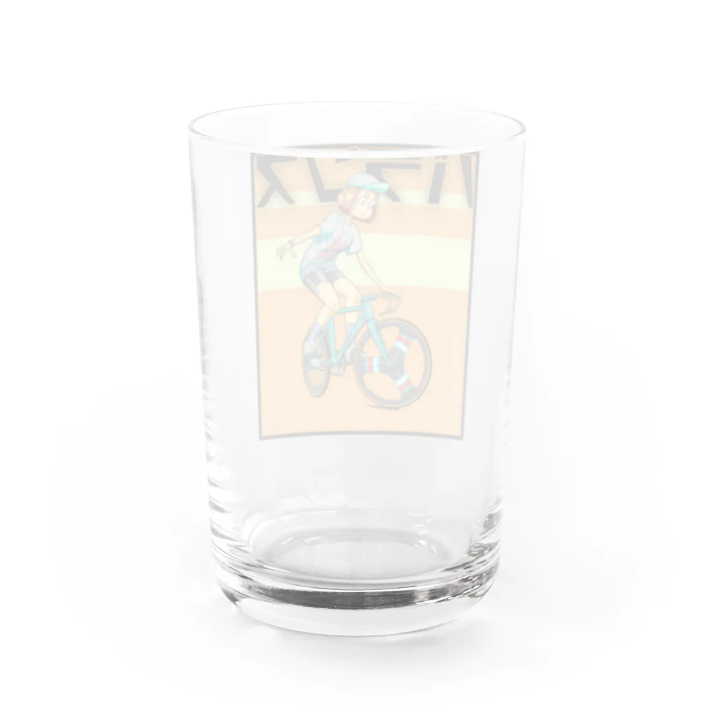 nidan-illustrationのバランス (inked fixie girl) Water Glass :back