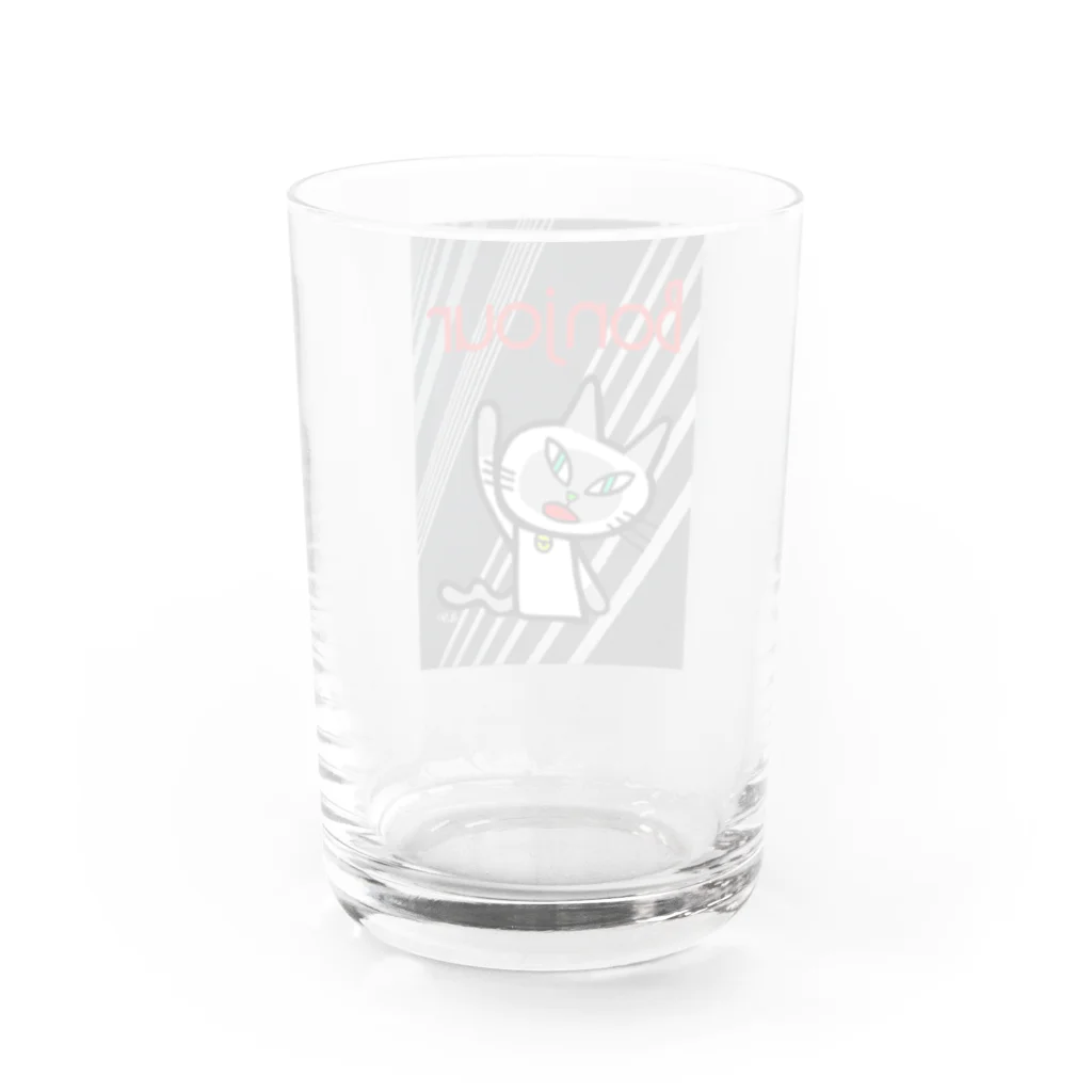 アソマサヤの明るい時の目のシャム猫 Water Glass :back