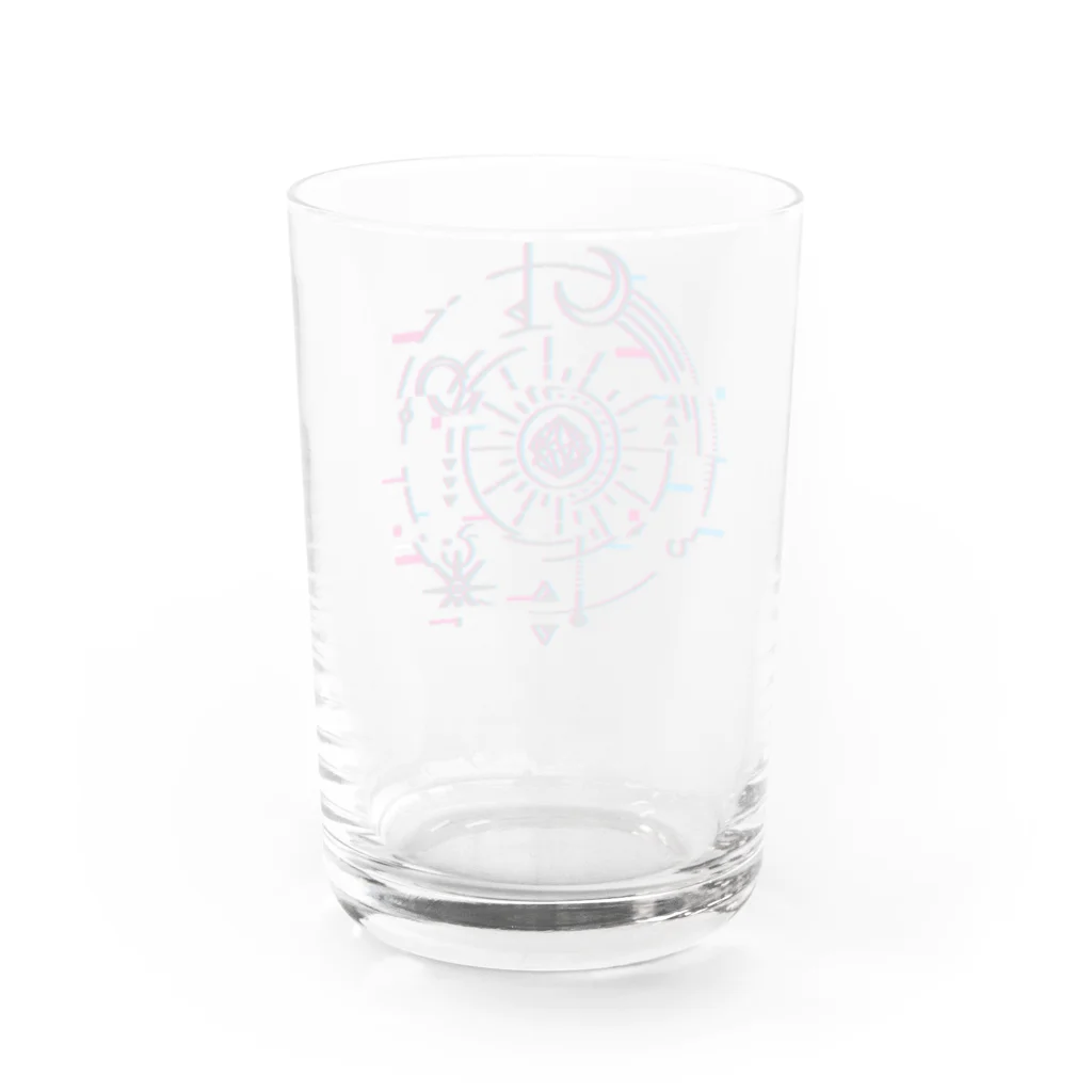 嵐山デザインの神父グッズ Water Glass :back