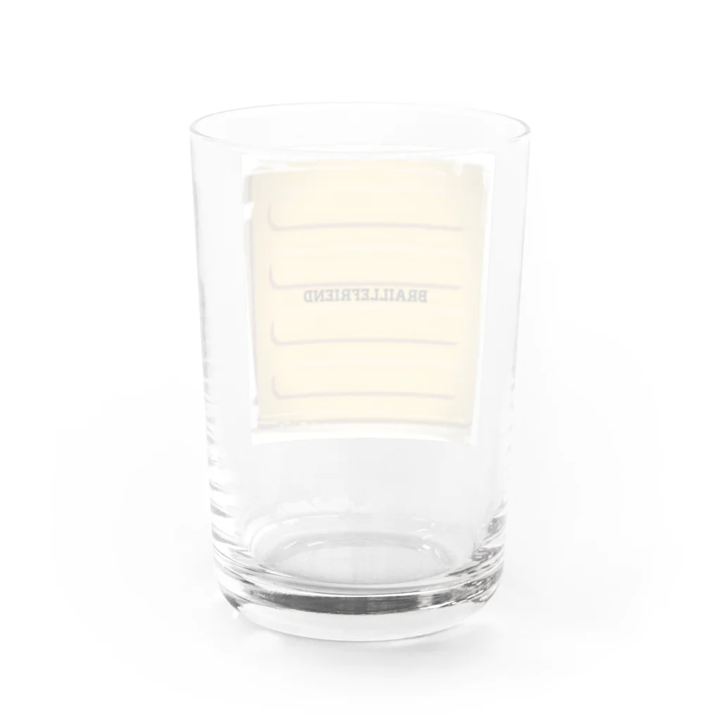 Braille Friendly Projectの点字ブロック(視覚障害者誘導ブロック) Water Glass :back