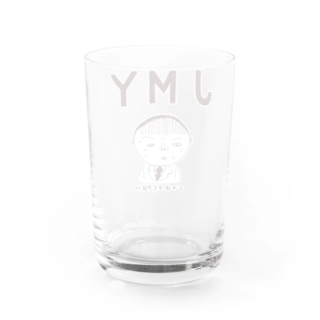 NIKORASU GOのユーモアデザイン「ＪＭＹ（実はまぢやばい）」 Water Glass :back