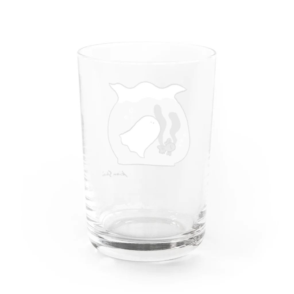 kimushizuu_のおばけのレイニー Water Glass :back