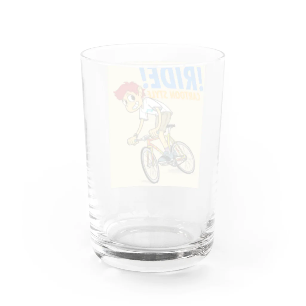 nidan-illustrationの!RIDE! (CARTOON STYLE) Water Glass :back