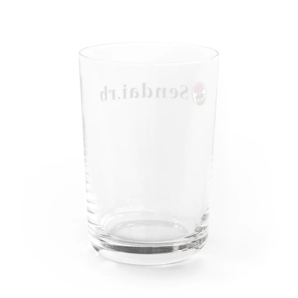 イノたまごラボのSendai.rb横ロゴ(薄) Water Glass :back