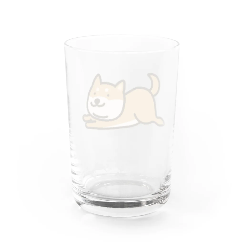 semioticaのいま行く柴犬（ワンポイント） Water Glass :back