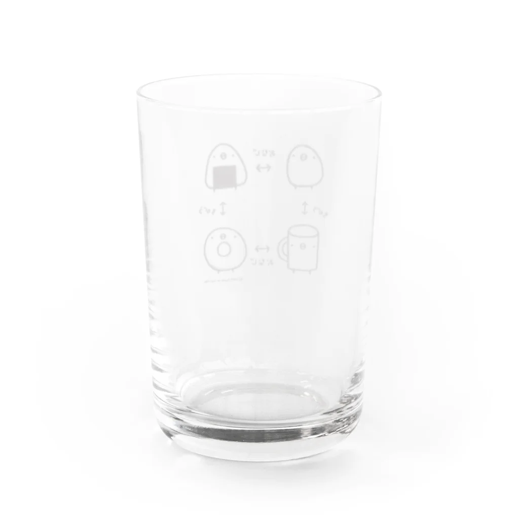 ひよこのもり工房のひよこさんトポロジー Water Glass :back