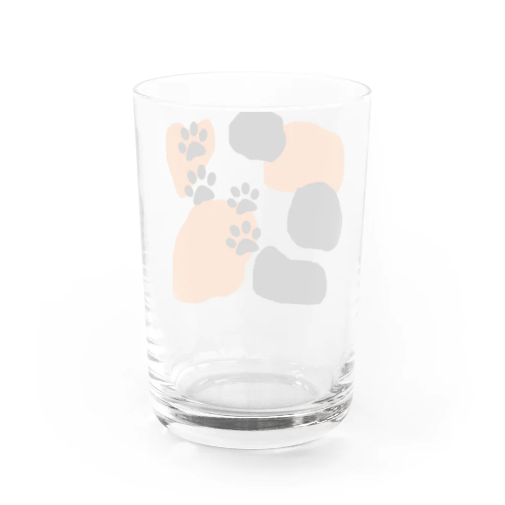 かわず屋のミケねこさん Water Glass :back