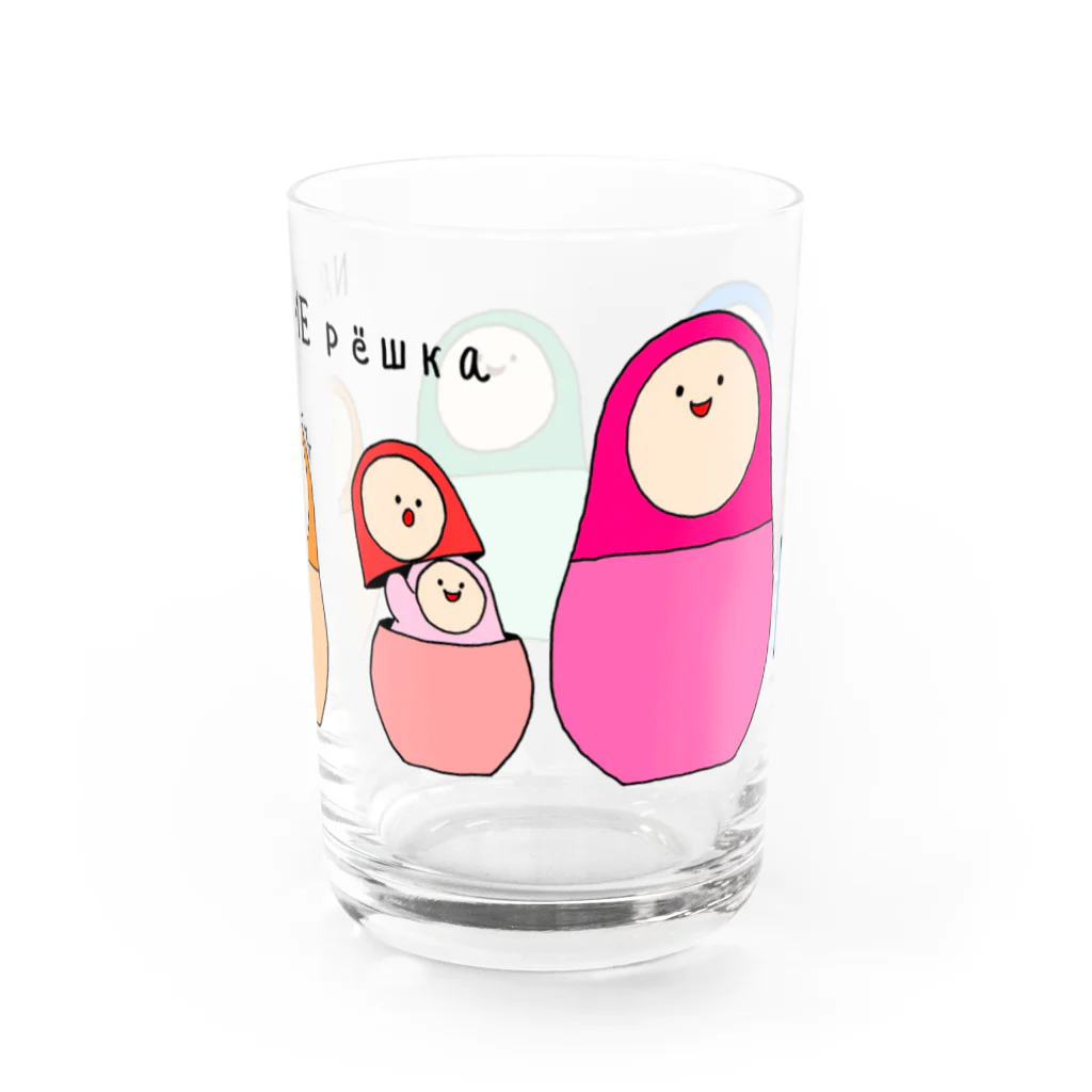 フトンナメクジのナメリョーシカ - NAMEрёшка  Water Glass :back