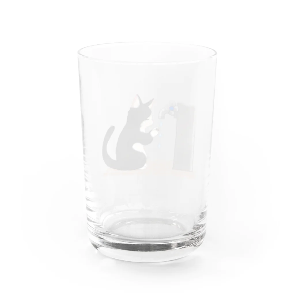 #保護猫カフェひだまり号の手洗い猫 Water Glass :back