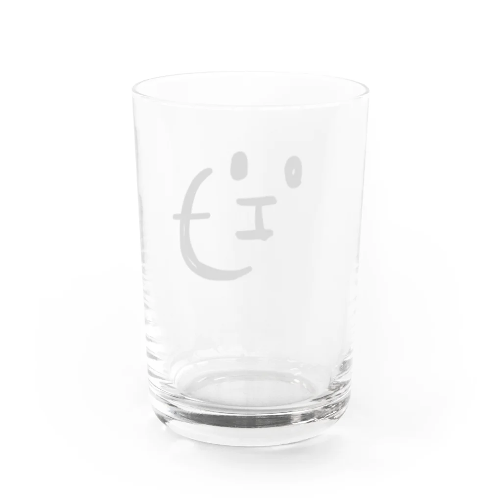 mucho2muchoのカタカナんシリーズ『エーちゃん』 Water Glass :back