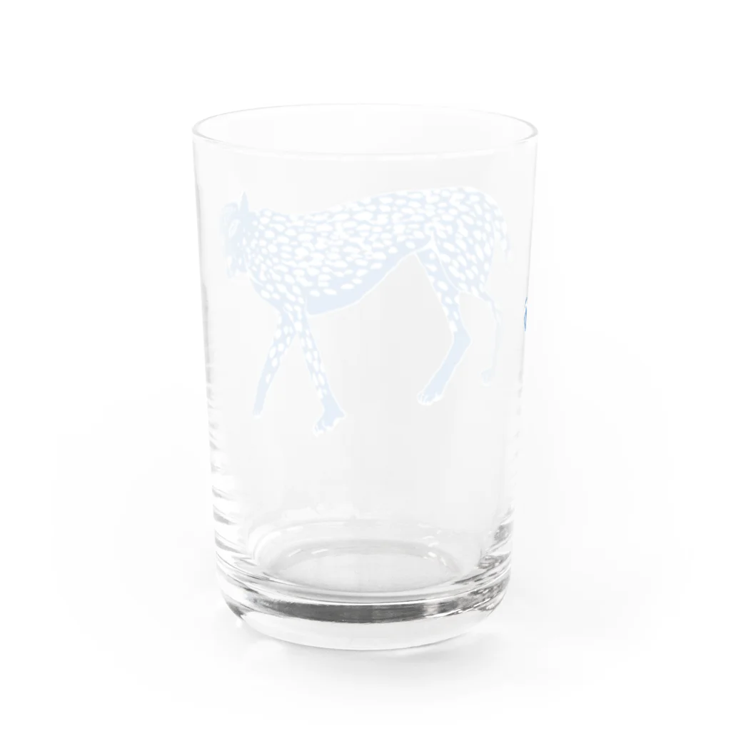 NIKORASU GOのヒョウ Water Glass :back