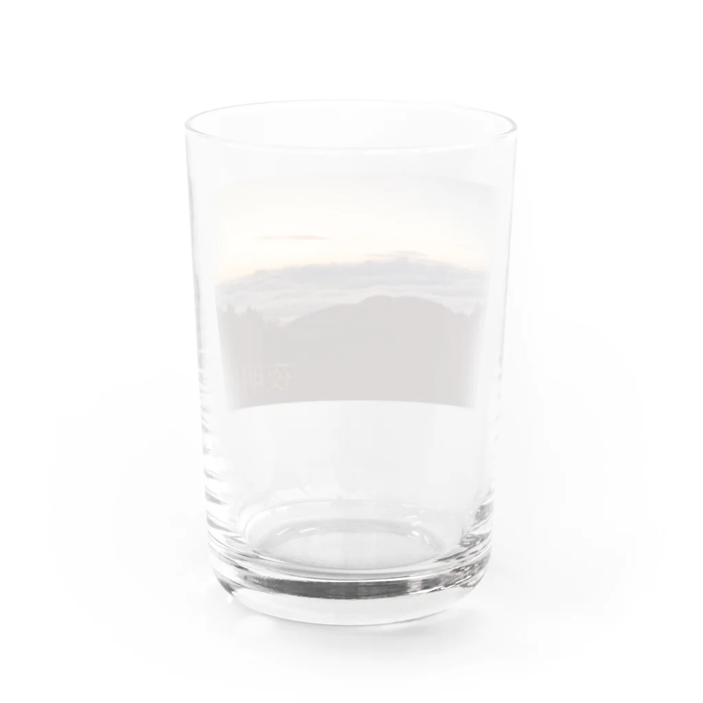RURIKOの夜明け Water Glass :back