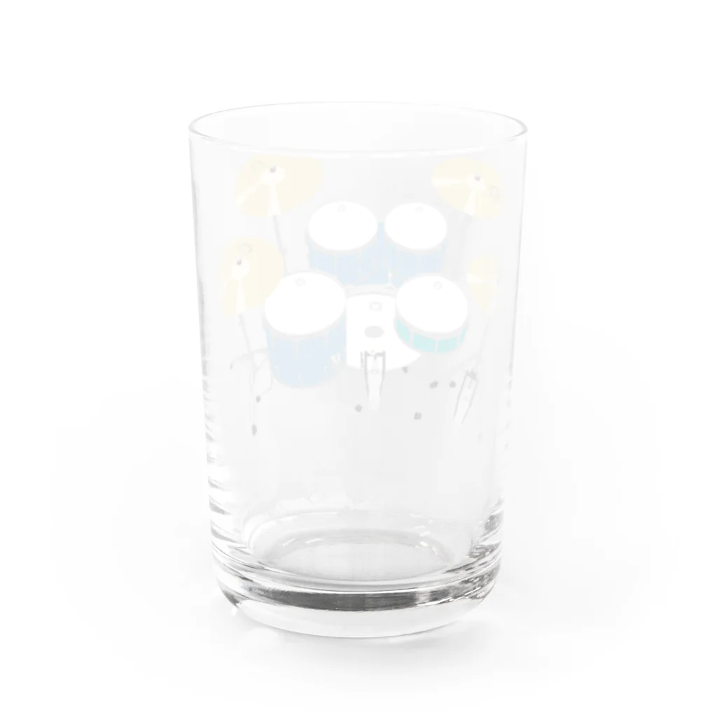 SABUROのドラムセット(ブルー) Water Glass :back