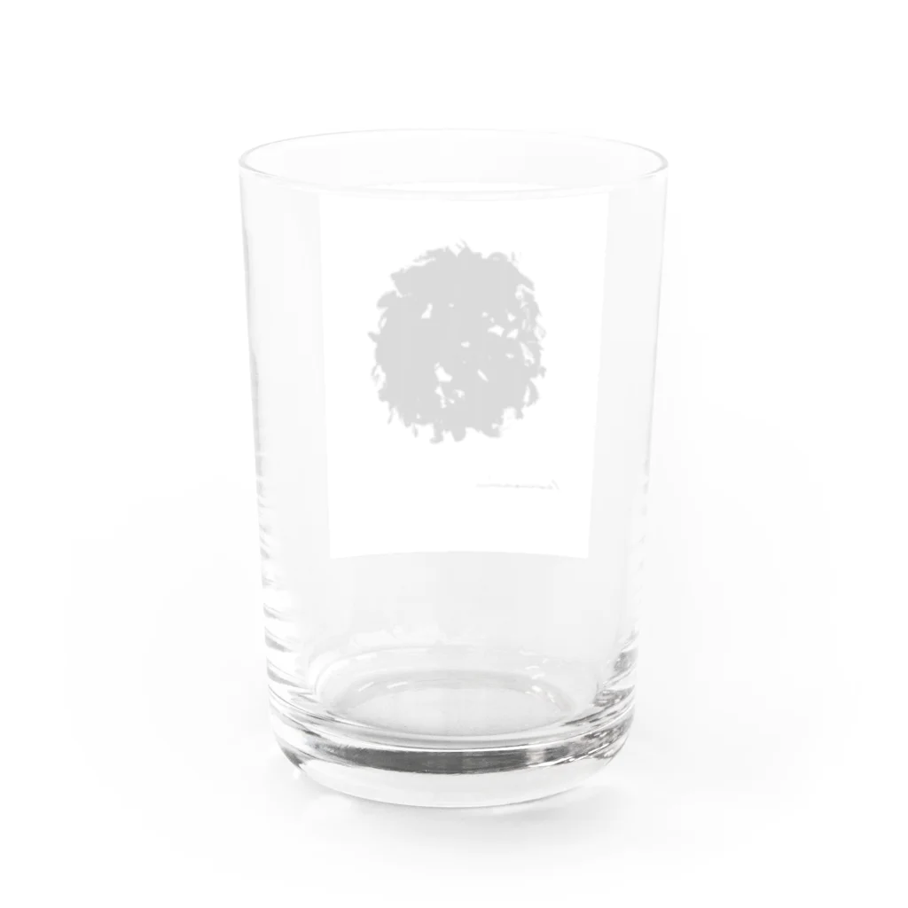 白川香翠　墨の雑貨の白川香翠　墨の雑貨　毛糸玉 Water Glass :back