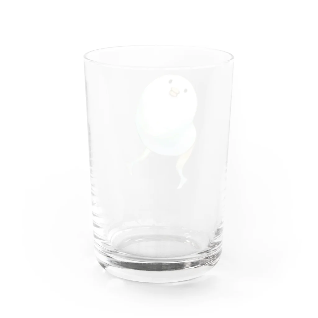 梅味の淡いとり Water Glass :back