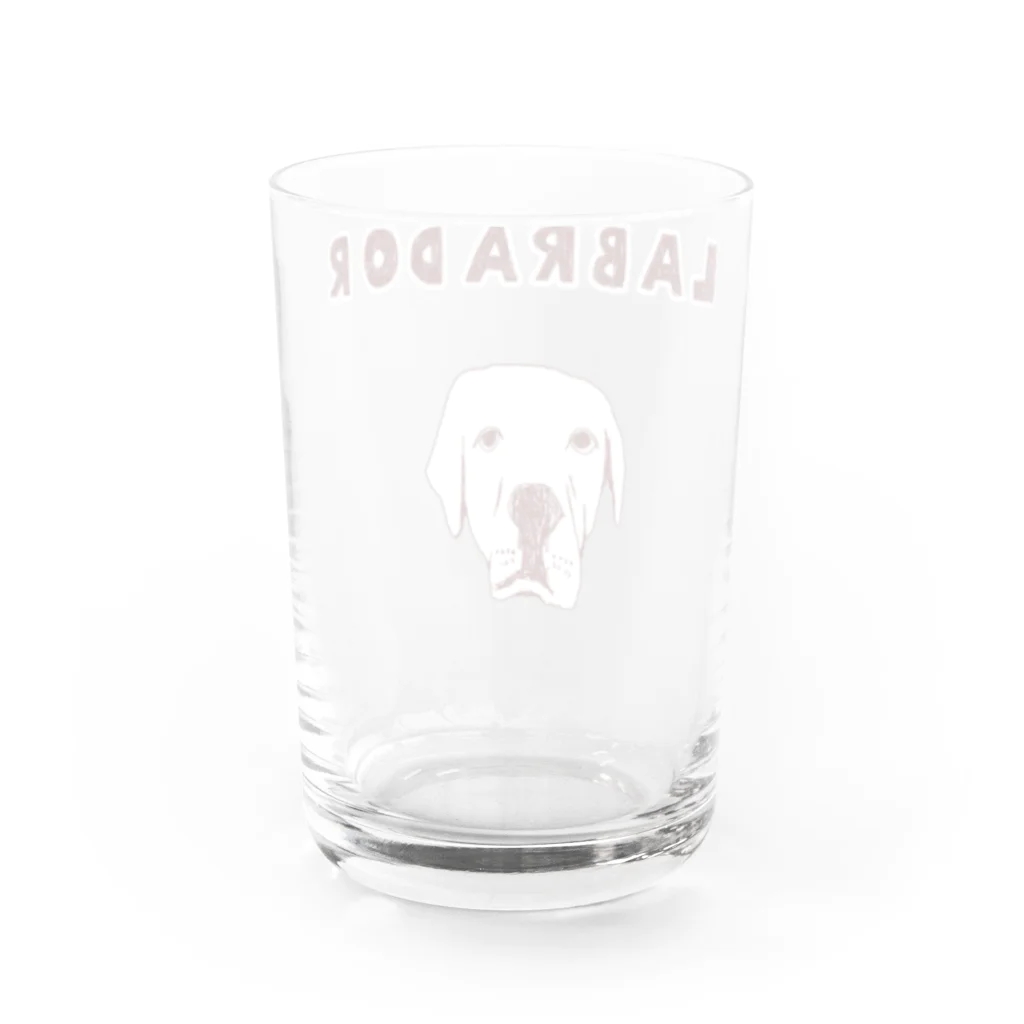 NIKORASU GOのラブラドールデザイン（Tシャツ・パーカー・グッズ・ETC） Water Glass :back