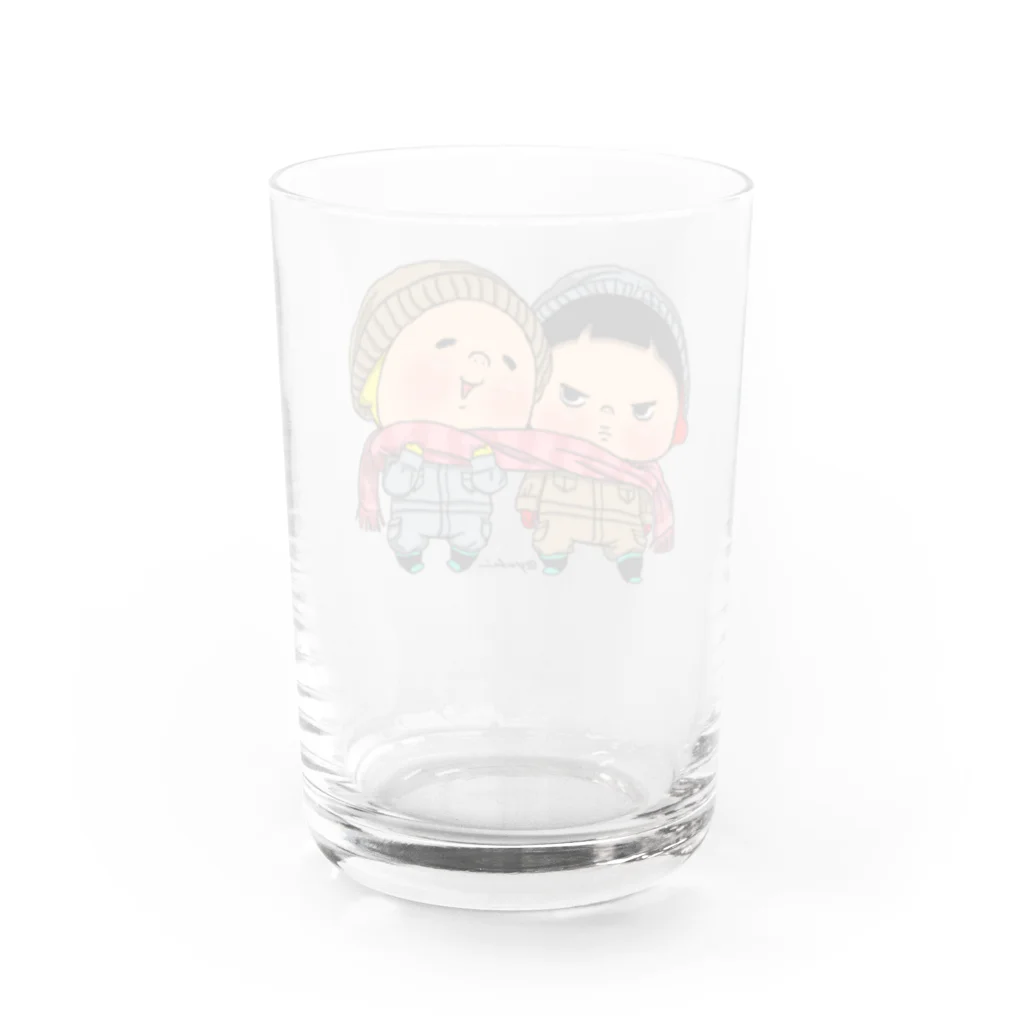 Yukiの黄色いヤツの冬の帰り道 Water Glass :back