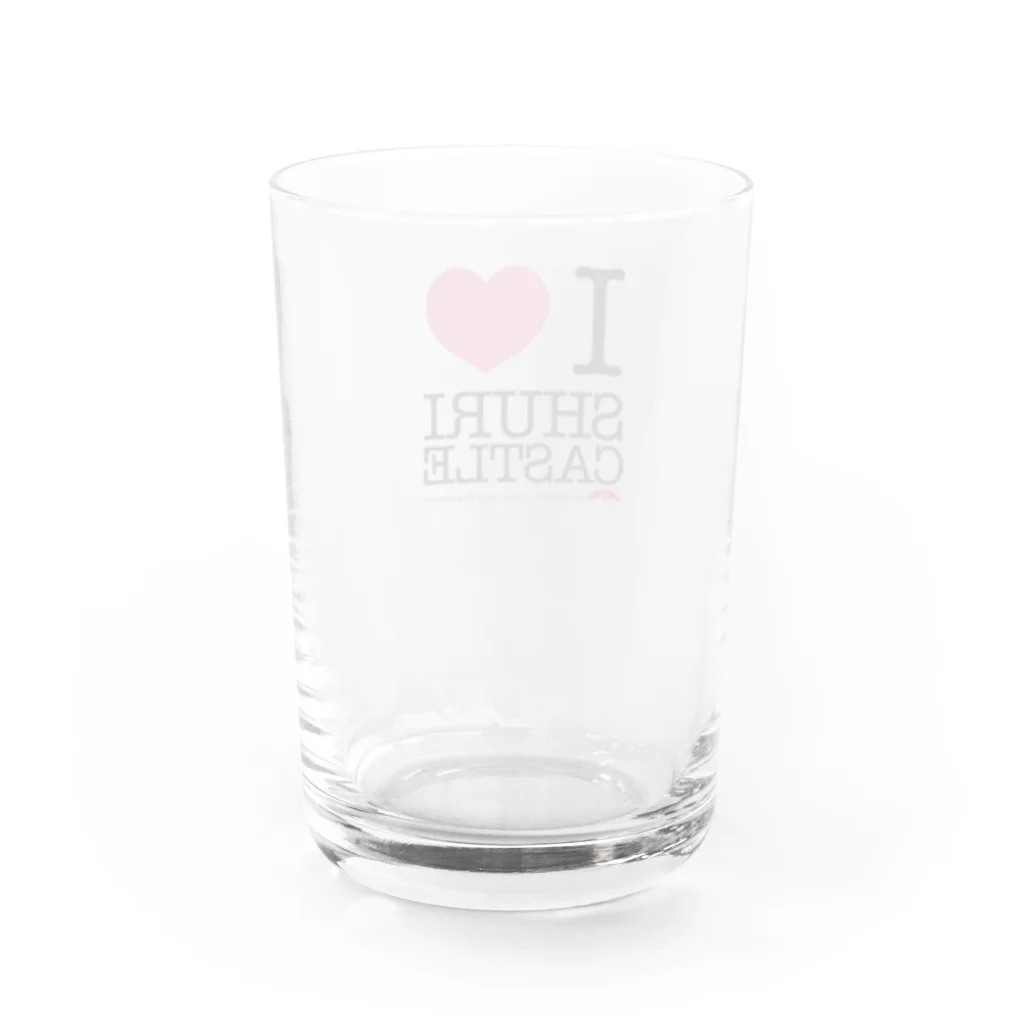 ちびきん工房のI LOVE SHURIJO Water Glass :back