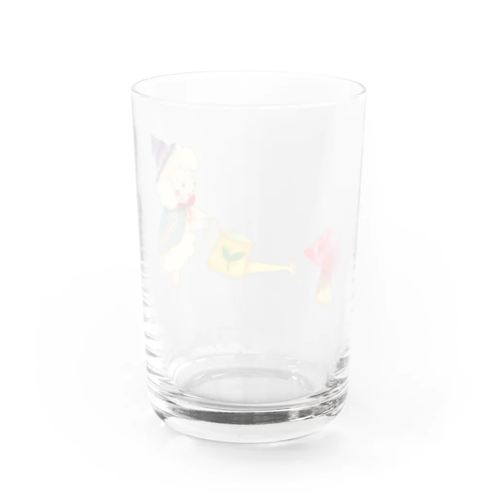 Savon sheep の宝石きのこのお世話 Water Glass :back