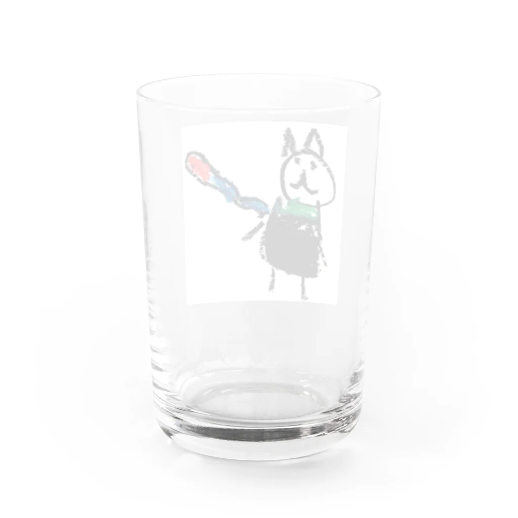 くろねこマフラーズ（Mufflers）の娘マフちゃん Water Glass :back