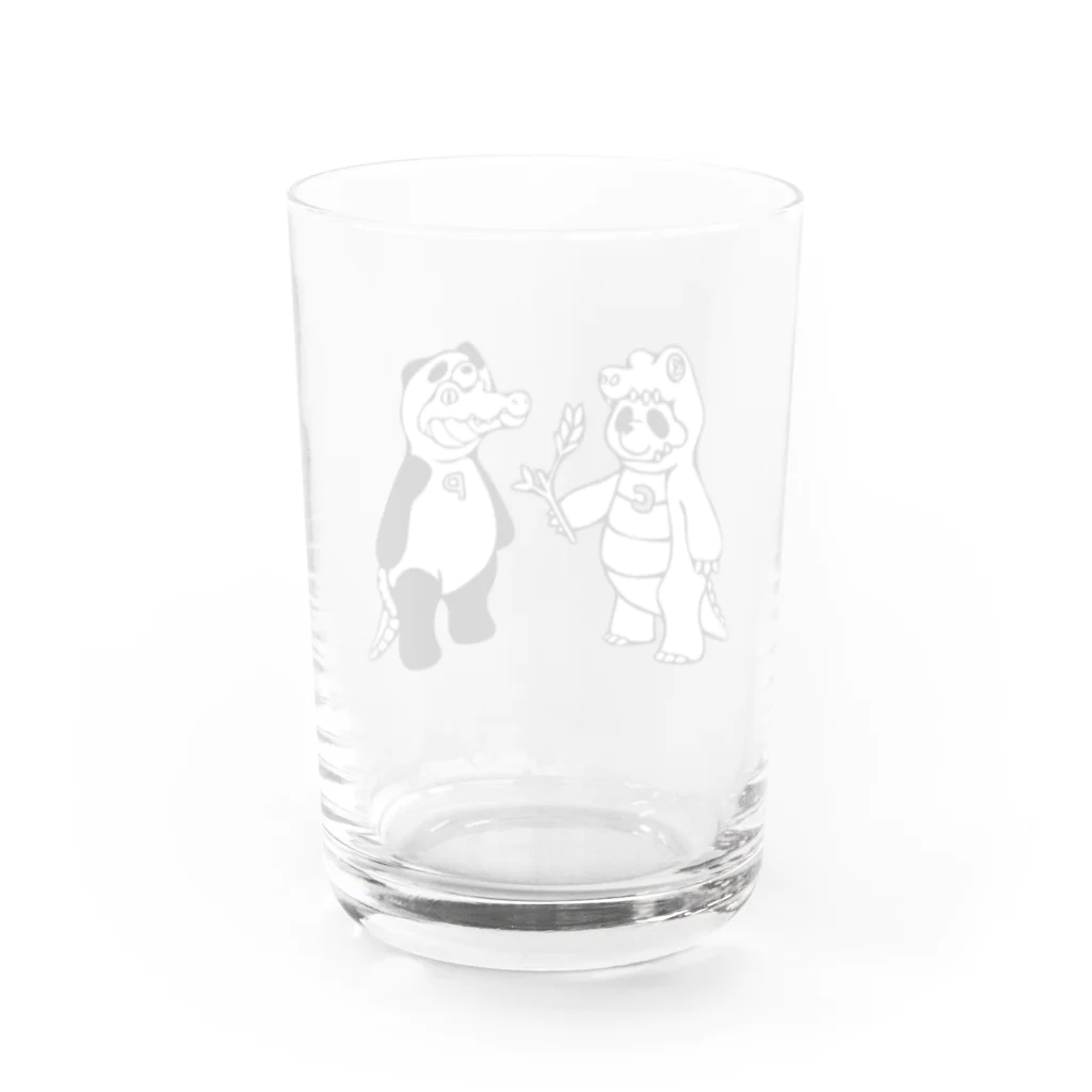 晴天窟のワニパンダ Water Glass :back