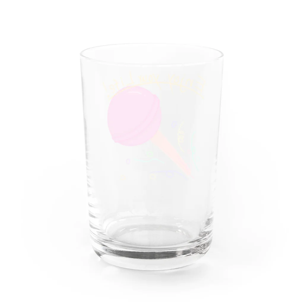 海のサワガニのパーティーキャンディー Water Glass :back