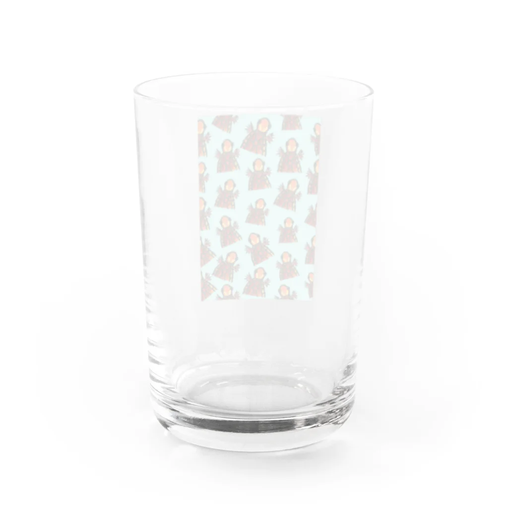 316(MIHIRO)のミシニちゃん 大集合 Water Glass :back