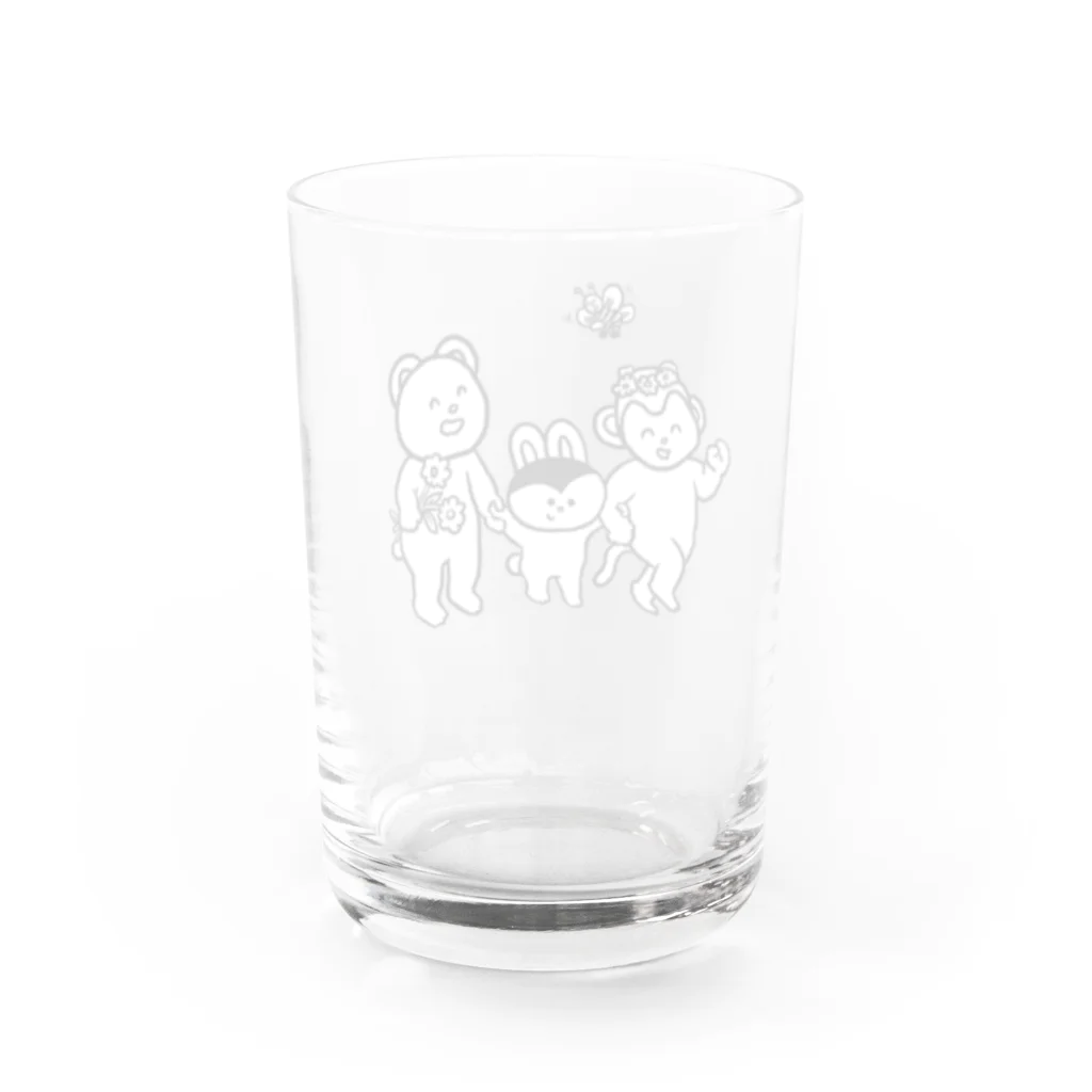 ドラキュラのうさぎのなかよし Water Glass :back