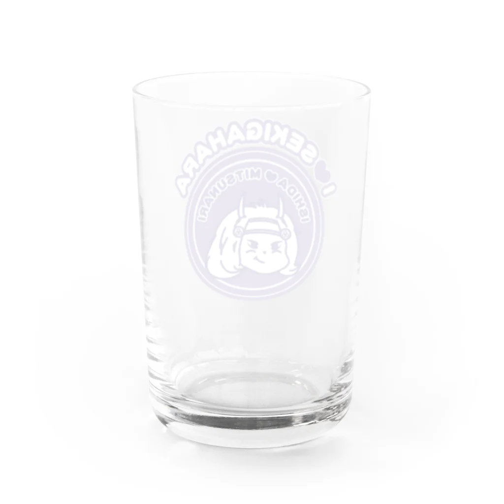 関ヶ原七武将❤️I LOVE Sekigaharaの石田みつなりくん Water Glass :back