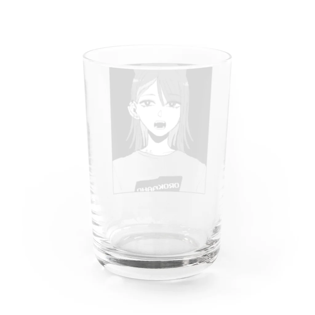 あぱもーてるのカラフルぱねこ Water Glass :back