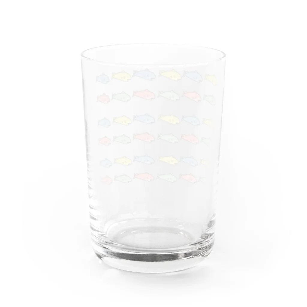 おちおちおのサメち　COLORFUL Water Glass :back