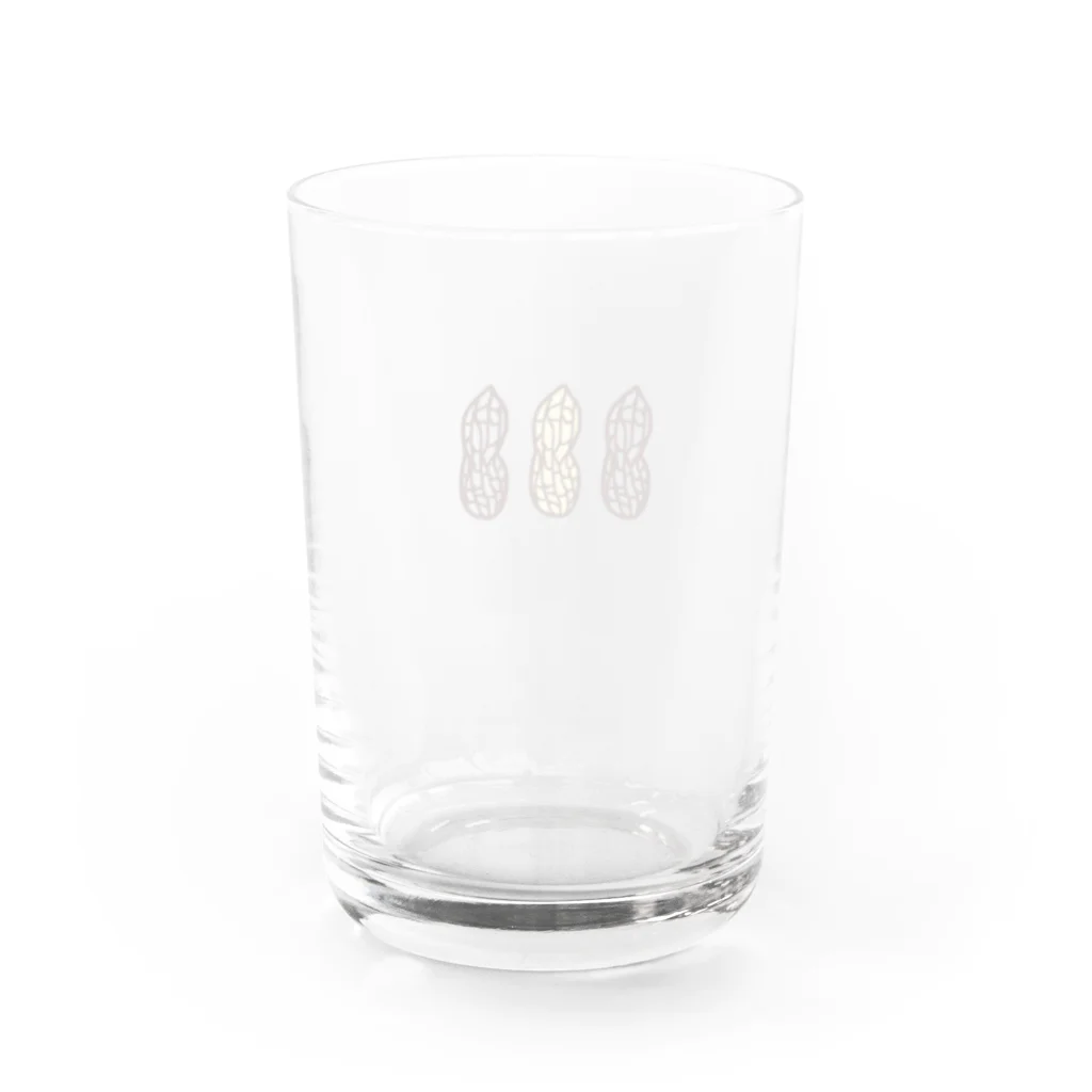 GaJuの3つのピーナッツ Water Glass :back