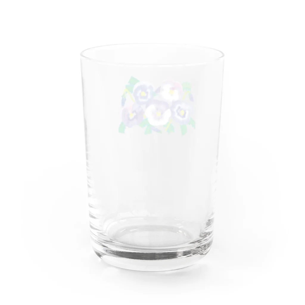 落合晴香のパンジー畑 Water Glass :back