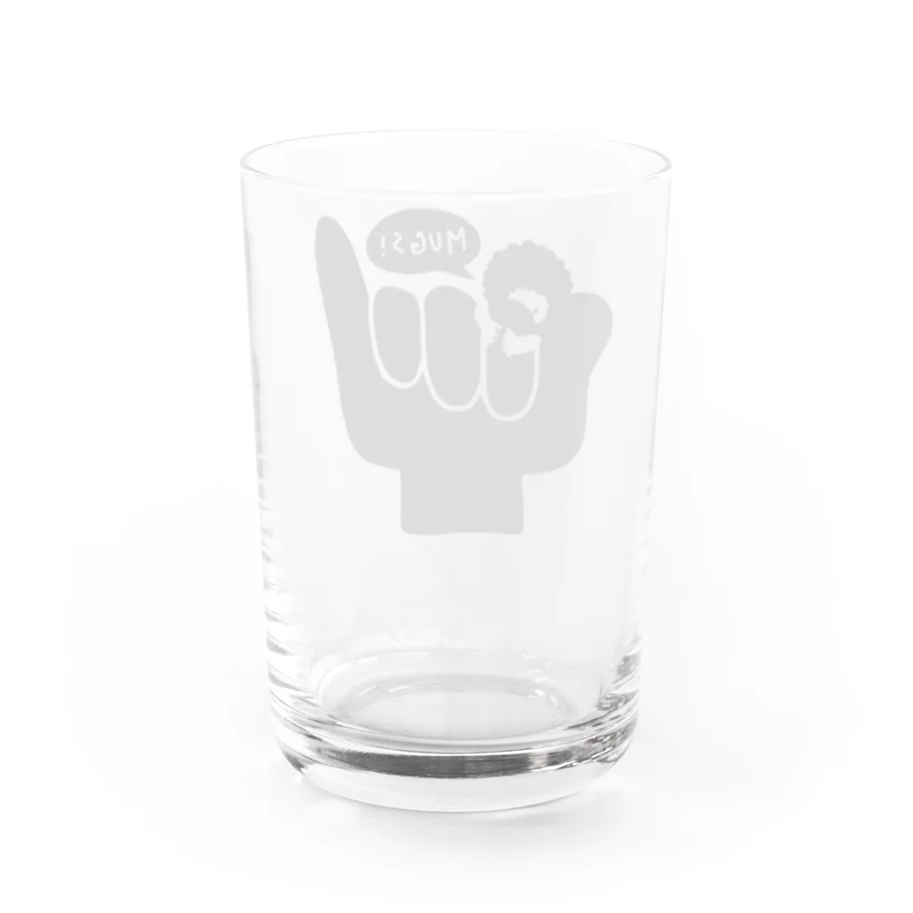 mugsのHang Loose !! (black) Water Glass :back