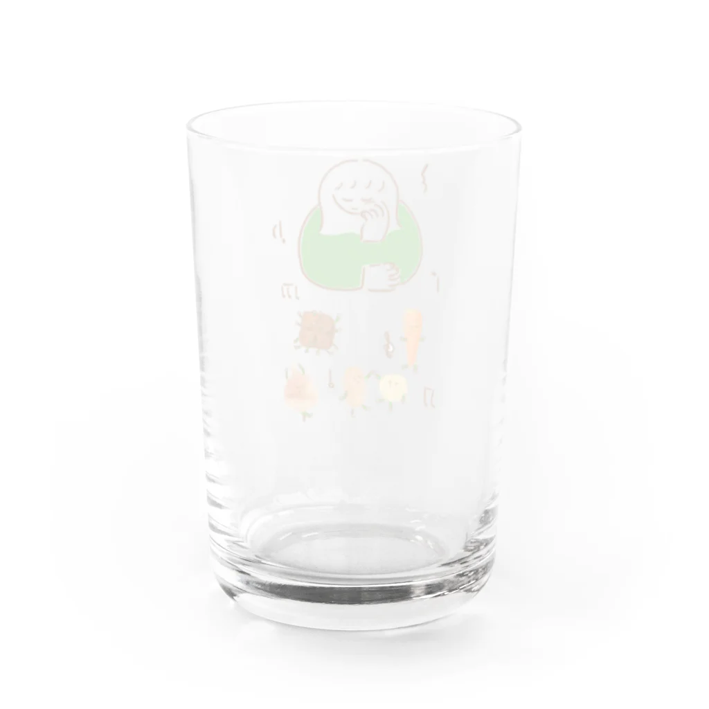 おおいしももこのカレーダンス Water Glass :back