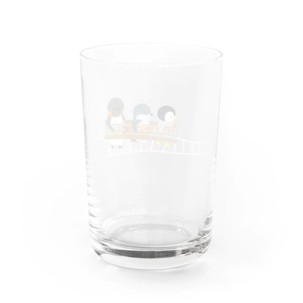 しろくま&ペンギン通信のペンギン列車 Water Glass :back