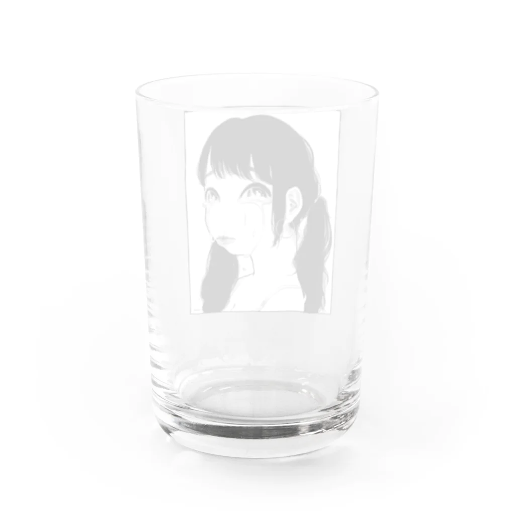 にくまん子のdounidemo Girl Water Glass :back