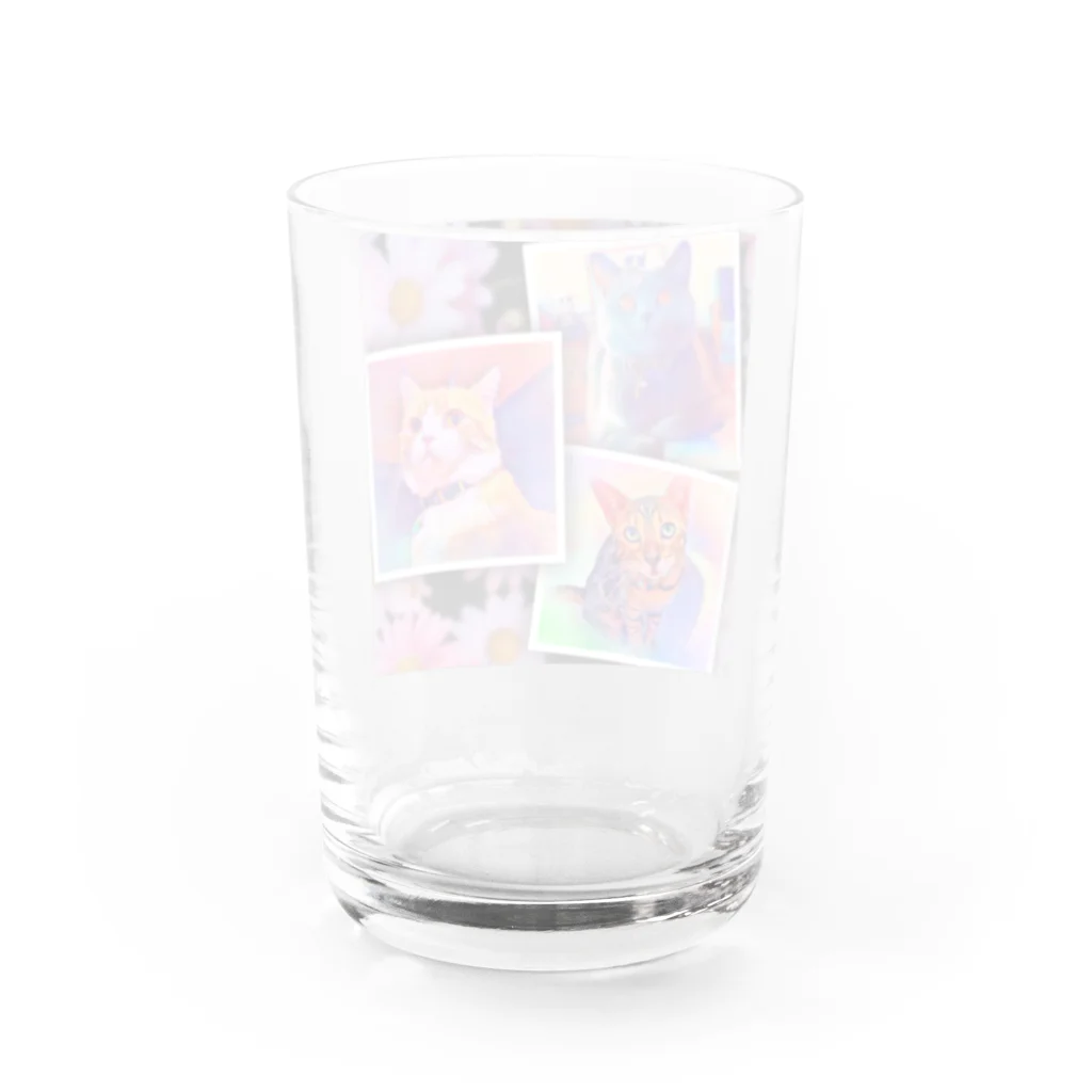 KGD 3nyansのゆめかわねこ Water Glass :back